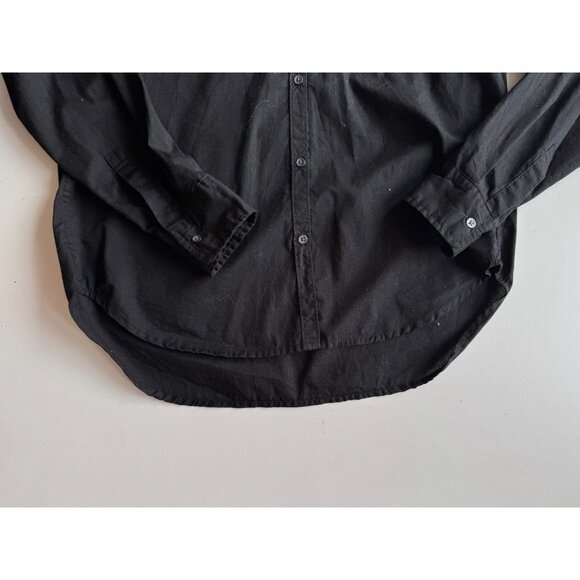 GAP True Black Cotton Poplin Button-Up Classic Shirt, Size S - Picture 9 of 14